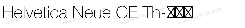 Helvetica Neue CE Th字体转换